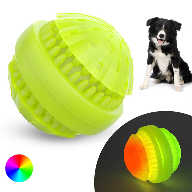 Light Up Dog Ball, glow-in-the-dark fetch toy