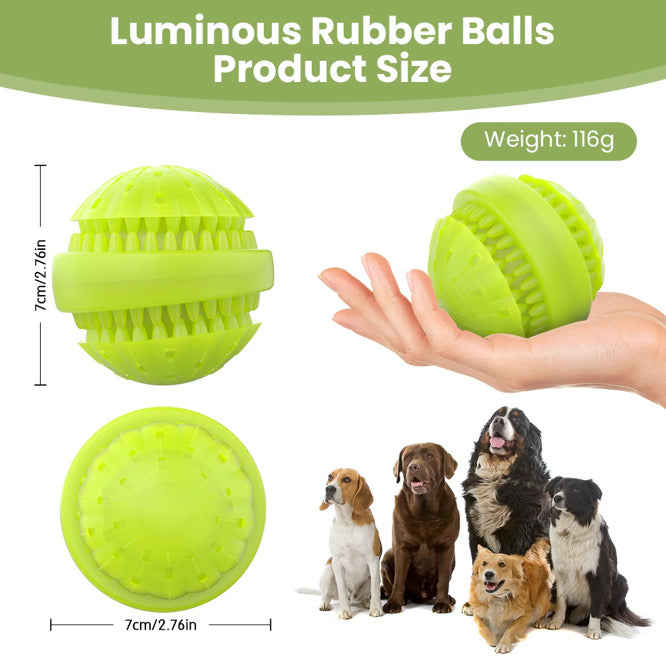 Light Up Dog Ball, glow-in-the-dark fetch toy