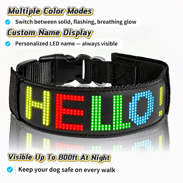 GlowGuard LED Dog Collar